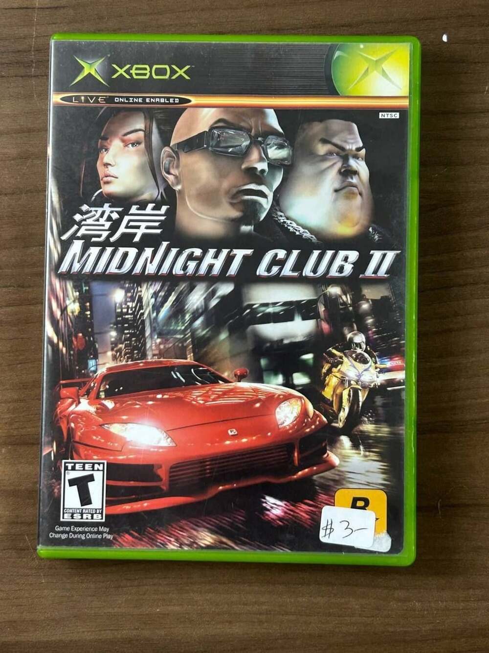 Midnight Club II 2 Microsoft Xbox 2003 NTSC Game Disc Case & Manual